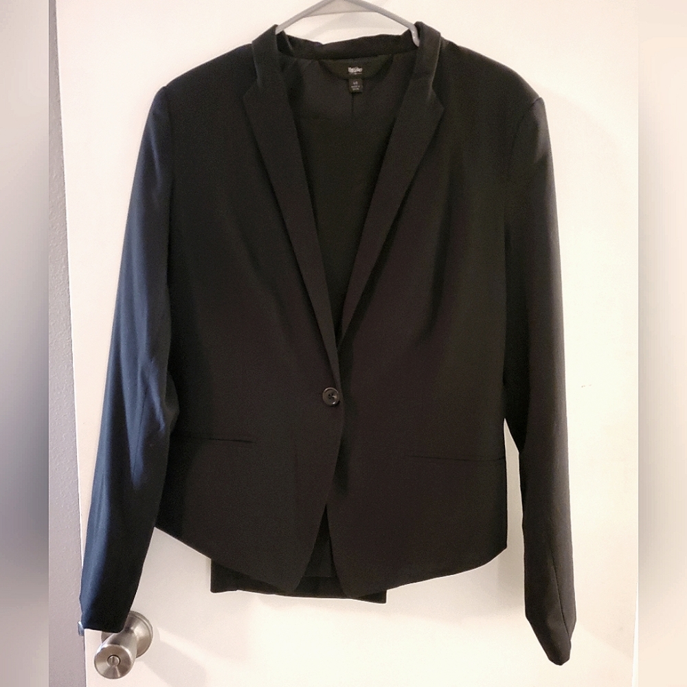 EUC Target Mossimo Skinny Lapel Professional Work Blazer Jacket L 12